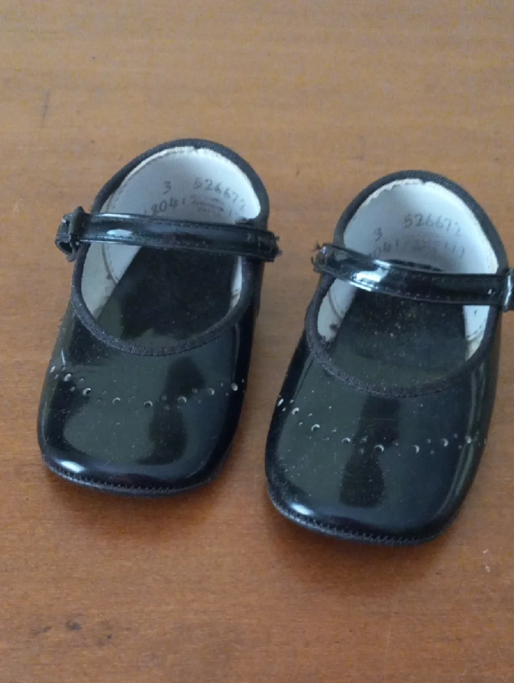 Classic Black Patent Mary Jane Girls Infant Crib Shoes